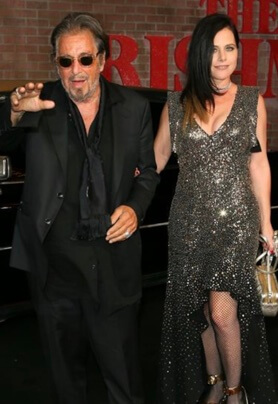 Al Pacino with his girlfriend.